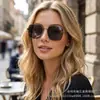 Gafas de Sol Metálicas Cuadradas Grandes de Moda Transfronterizas Gafas de Sol Retro Simples para Mujer Gafas Anti-UV
