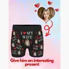 Exportação Transfronteiriça Temu Novas Cuecas Boxer Masculinas Europeias e Americanas Engraçadas e Interessantes Foto Cuecas Boxer para Homens