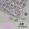Pacote Misto de Cristais de Gelo K9 6*8mm Grandes de Vidro de Alta Transparência com Base Pontiaguda Brilhante para Decoração DIY de Nail Art