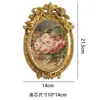 Moldura de Foto Dourada em Relevo Estilo Europeu Vintage Decoração de Parede para Casa e Pousada, Pendente de Parede Esculpido Artístico de Luxo Leve