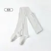Meias-calças Infantis Primavera Outono Camada Base Fina Calças Lã Fina Meias-calças com Pé Crianças Outono Inverno Espessadas Meias Longas Pretas Brancas