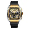 Foxbox/Lige Reloj para Hombre Joven Multifuncional Impermeable Calendario Corte Digital Reloj Fase Lunar