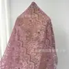 Tecido de Renda 100% Poliéster, Renda de Cílios com Fio, Tecido de Renda Transfronteiriço Europeu e Americano para Fazer Saias e Vestidos