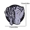 Tianyino Cross-Border Especializada em Patches Bordados de Garota Punk Rock, Patches Bordados de Caveira de Terror e Emblemas