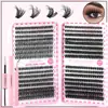 Libro de Pestañas 30P40P32 Filas de Pestañas Postizas Set de Pegamento 60P80P Segmento de Cabello Grueso Cruzado Europeo y Americano Esponjoso