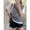 Suéter Tricotado Minimalista Japonês Pulôver 2026 Primavera Gola Redonda Suéter Versátil Peça de Sobrepor Cardigan