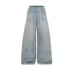 Jia Yi Ku 2026 Estilo Nuevo Estilo Páramo Retro Americano Teñido Sucio Lavado Pantalones de Pierna Ancha Pierna Recta Pantalones de Leñador con Salpicaduras de Tinta