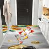 Tapete para Piso de Hogar Alfombra para Entrada Resistente a la Suciedad Dormitorio Junto a la Cama Fácil de Cuidar Sala de Estar Sentido Avanzado Baño Tapete Absorbente para Pies