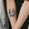Pegatinas de Tatuaje Herbales Peculiares con Patrones Divertidos de Caras Sonrientes, Estilo Oscuro para Brazos y Muñecas, Pegatinas Personalizadas de Moda, Fuente Mayorista