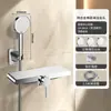 Juego de alcachofa de ducha simple para exportación transfronteriza con grifo de agua fría y caliente para uso en baño doméstico, alcachofa de ducha moderna