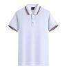 Polo de Piquet Fino Poliéster-Algodão Logotipo Estampado Personalizado Barato e Acessível Roupas de Trabalho de Manga Curta Roupas de Trabalho de Verão Fabricante Sob Medida