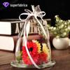 Mxmade criativo bonito borboleta vidro paisagem capa de vidro base de vidro micro paisagem vaso capa de vidro flor eterna