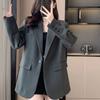 Chaqueta de Traje Casual Elegante para Mujer Estilo Nuevo de Primavera Holgada Casual Versátil Aspecto Adelgazante Ropa de Trabajo Traje Versátil Estilo Occidental