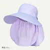 Chal Sombrero para Senderismo y Acampada, Nuevo Estilo de Verano Mascarilla Facial Multifuncional, Sombrero con Protección Solar que Cubre el Rostro para Mujeres, Sombrero de Sol de Ala Ancha para Exteriores