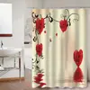 Cortina de Ducha Amazon Nueva Decoración de Baño Transfronteriza Tela Estilo Europeo Nuevo Poliéster Estampado Cortina Divisoria Cortina de Ducha Zhejiang