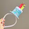 Remate Fiesta Dulce Corazón~ Sombrero de Pastel de Cereza Pinza para el Cabello de Encaje Foto de Cumpleaños de Niñas Aro para el Cabello Creativo Lindo