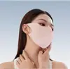 Mascarilla de Verano Sin Costuras 7A Antibacteriana Hielo Oxígeno 3D Tridimensional Protección UV Unisex Mascarilla de Protección Solar con Ajuste Tridimensional
