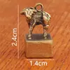 Artesanías de Latón Sello del Zodiaco Pequeños Adornos Estudio Oficina Souvenirs de Negocios Animales Metálicos Tridimensionales