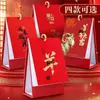 Calendário de Ano Novo de 2027, Ornamento Festivo Vermelho para Mesa, Planejador de Escritório Comercial, Calendário Mensal, Calendário de Mesa