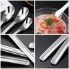 Cuchara Yuanbao de Acero Inoxidable 316 Personalizada de Fábrica, Cuchara para Alimentar Suplemento Alimenticio, Cuchara para Sopa Espesante y Profundizadora, Cuchara de Vajilla Doméstica