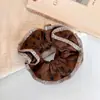 Diadema de Encaje Retro de Lunares de Doble Capa Hecha a Mano con Diseño de Nicho Exquisito de Giwi para Niñas, Anillo para el Cabello de Cintura Pequeña, Accesorio para el Cabello