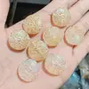 18*18mm Vidro Redondo Padrão Nuvem Dourada Retrô Acessórios para Joias DIY Pingente de Mão Material de Corda com Contas