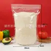 Bolsas tipo doy-pack aluminizadas con cierre transparente, bolsas autosellables para nueces, frutas secas, té de flores, snacks y empaque de alimentos, en stock