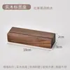 Portatarjetas de Madera Maciza de Nogal Negro Soporte Simple para Tarjetas de Asiento de Hotel Soporte para Tarjetas de Restaurante Base de Madera Maciza Soporte para Tarjetas Soporte para Porta Tarjetas de Presentación