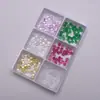 Gemas de Vidrio de Forma de Huevo Coloridas con Base Plana, Piedras de Vidrio Rosadas Lisas Redondas Sueltas, Pedrería Semi-Circular para Arte de Uñas, Piedras de Adorno para Manualidades