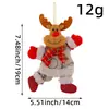Nova boneca de paraquedas de Natal transfronteiriça decoração de paraquedismo pingente tecido de janela enfeite de árvore de Natal presente