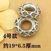 Joyería de Plata Tibetana Cuentas de Bloqueo Larga Vida Accesorios DIY Pulsera de Cristal Collar Colgante de Campana con Cuentas Accesorios de Plata de Chiang Mai