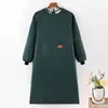 Bata de Manga Larga para Adultos Impermeable y a Prueba de Aceite Logo Impreso Frutas Impresas Tienda de Comida Catering Moda Cocina Delantal para el Hogar