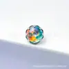 Aretes de Encaje de Aleación de Titanio F-136 Ópalo Aurora Ópalo de Titanio G23 Aretes de Ópalo con Rosca Interna Joyería para Piercing Cabeza