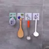 Nuevo Gancho de Ropa de Plástico Cocina Baño Viscosa Sin Taladro Nuevo Creativo Fuerte Sin Costuras Gancho