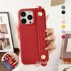 Adecuado para Iphone16Promax Soporte de Pulsera con Textura de Guijarros Apple 15/14Pro Gancho Cubierta Protectora Anticaídas