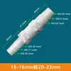 Adaptador Plástico para Mudança de Tamanho de Mangueira, Conector Reto de Duas Vias para Tubos de Água, Conector Reto com Barbante 6/8/10/12mm