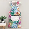 Delantal de cocina para el hogar de nuevo estilo, impermeable y a prueba de aceite, ropa de trabajo elegante y moderna para cocinar en el trabajo, delantal de restaurante para mujer