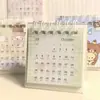 Calendario de Escritorio de Rilakkuma Lindo de Dibujos Animados, Alto Valor Estético, Femenino y Adorable, Mini Calendario de Escritorio Decoración para Estudiantes