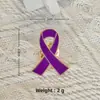 Broche de Lazo Colorido Transfronterizo Accesorios para Ropa Promoción Insignia de Concientización Prevención Insignia Metálica con Goteo de Aceite Medalla Conmemorativa