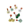 Al por mayor En stock 6 mm Ágata Cuentas Espaciadoras Colgante Pulsera DIY Accesorios Hechos a Mano con Pulsera de Cuentas Borla Pequeña Flor de Osmanthus Vaina de Loto