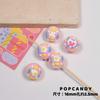 Bonitas cuentas pintadas a mano POPCANDY, cadena para teléfono móvil hecha a mano, material DIY, cuentas sueltas, fresa, bonito oso blanco, cuentas de pastel