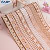 Cinta de Oso Pardo Bienvenida Bebé Par de Cintas Manualidades DIY Lazo Decorativo Cinta para Envoltura de Regalos de Horneado