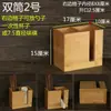 Caixa de Armazenamento Multifuncional de Bambu Porta-Hashi para Restaurante Comercial Caixa de Papel para Guardanapo de Hotel Loja de Macarrão Porta-Hashi para Lenços de Papel