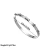 Nuevo Pulsera de Titanio Retro de Alta Gama de Lujo Pulsera de Flor Chapada en Oro Pulsera Distintiva de Acero Inoxidable