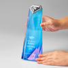 Novo Troféu Criativo de Cristal Troféu de Diamante Colorido de Pico Empresa de Troféus Prêmios para Funcionários Notáveis Presente Decorações