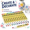 Canetas de Pintura Cerâmica, Marcadores à Base de Água, Canecas DIY, Marcadores Coloridos Pintados à Mão em Porcelana Óssea