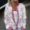Transfronteiriço 2026 Aliexpress Cardigan Estampado Digital 3D Jaqueta de Tricô Suéter Falso Roupas Femininas Amazon Suéter de Natal