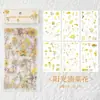 Pegatinas Vintage de Plantas y Flores de Moda Materiales Decorativos Impermeables de PVC para Diarios de Estudiantes Pegatinas Florales DIY