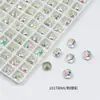 Bolsa de Polvo de Diamante para Uñas Verde Explosivo Punta Redonda Concha de Mariposa Forma Especial Recubrimiento de Lujo K9 Lote Completo Joyería de Uñas Diamante