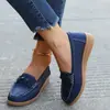 Aliexpress Zapatos de Verano para Mujer Talla Grande Estilo Retro Romano Europeo y Americano Zapatos sin Cordones Tejidos para Mujer Zapatos Casuales de Caña Baja